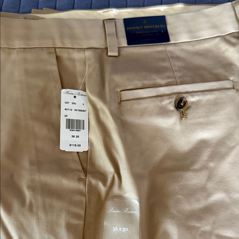 Brooks Brothers Men's Beige Dress Pants